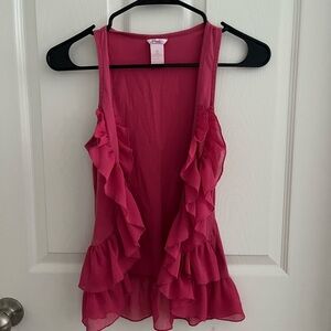 Candie’s Pink Ruffle Girl’s Vest